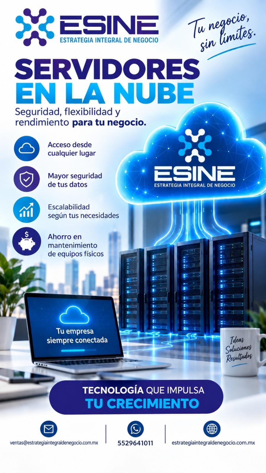 Servidores en la nube: seguridad, flexibilidad y rendimiento para tu negocio